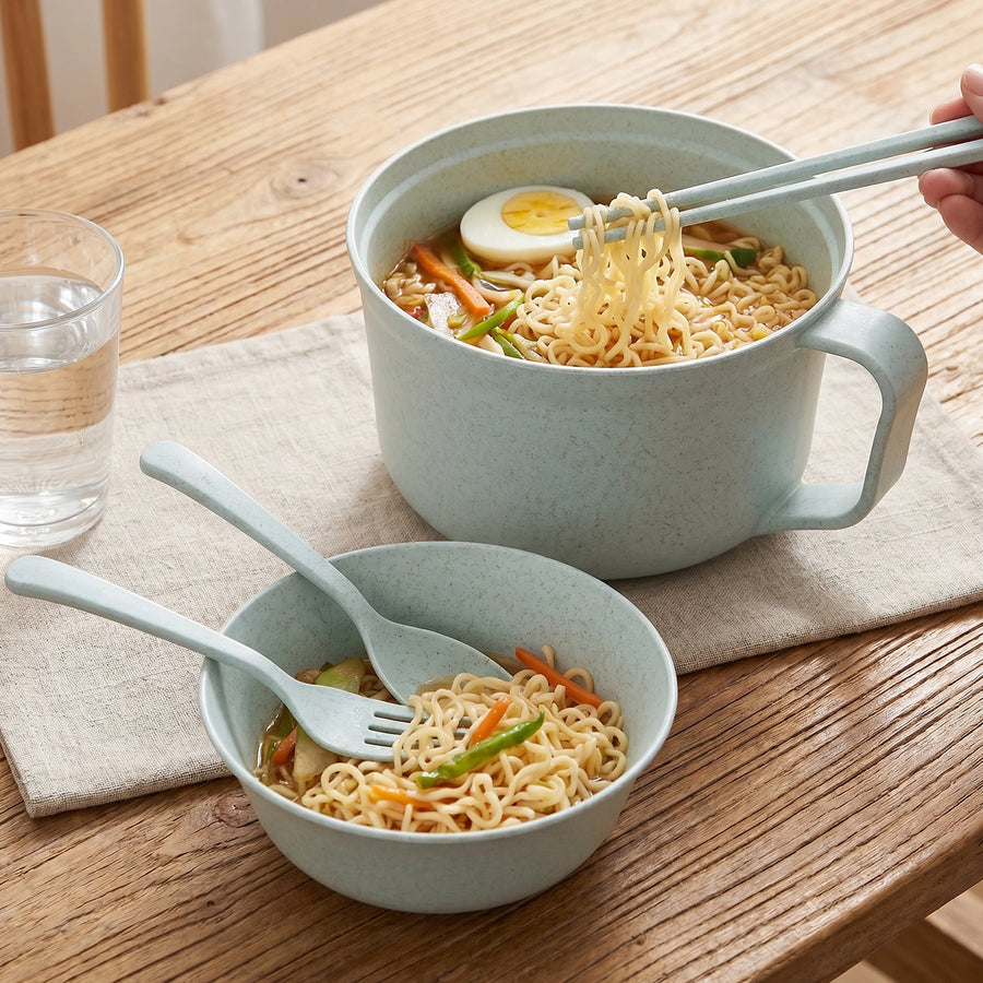 Wheat Straw Dinnerware Set Eco-friendly Durable Kitchen Essentials