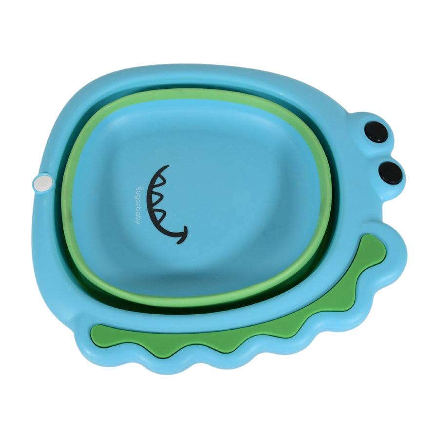 17513 Frog Shape Wash Basin Space Saving Multi Function Foldable Baby Wash Basin Easy Clean Lightweight Thicken For Washing Face For Home (3331cm 1 Pc)