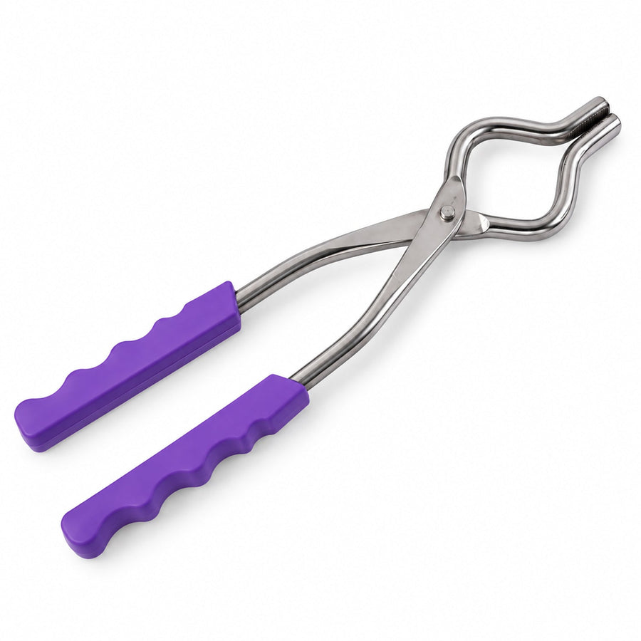 Stainless Steel Sansi Pakkad With Plastic Grip For Kitchen Tasks (1 Pc 26 Cm)