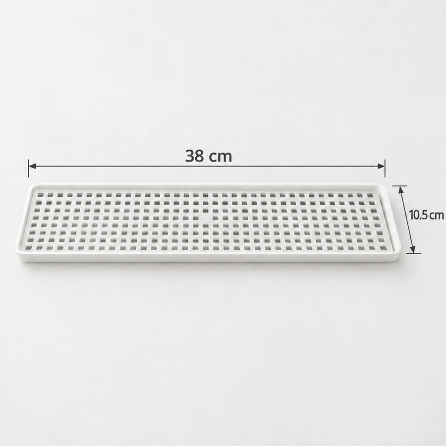 Removable Plastic Drain Rack Tray For Kitchen Sink And Bathroom Counter