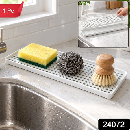 Removable Plastic Drain Rack Tray For Kitchen Sink And Bathroom Counter