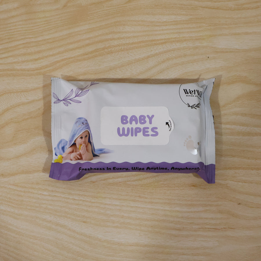 Travel Fresh Baby Wet Wipes Pack Gentle Soft Cleansing For Babies (1 Pack)