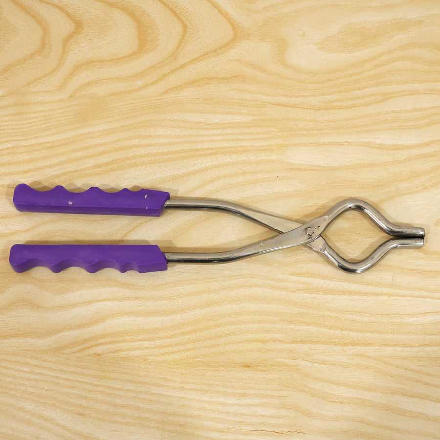 Stainless Steel Sansi Pakkad With Plastic Grip For Kitchen Tasks (1 Pc 26 Cm)