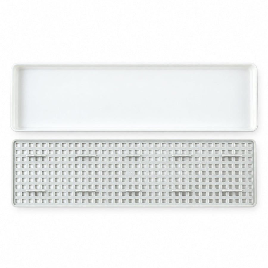 Removable Plastic Drain Rack Tray For Kitchen Sink And Bathroom Counter