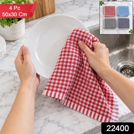 Multipurpose Kitchen Towel Set For Dish And Countertop Cleaning (4 Pc 50x30 Cm)