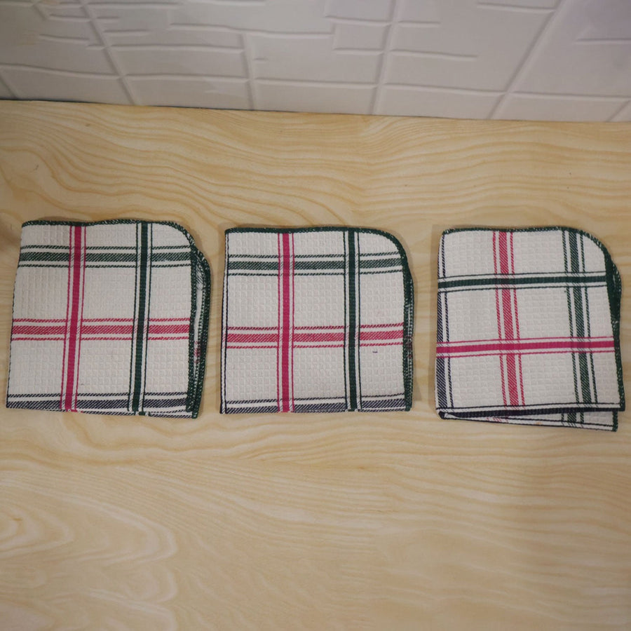 Multipurpose Dish Cleaning Cloth Set For Daily Kitchen Wiping (3 Pc 36x36 Cm)